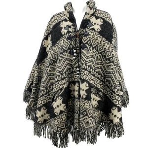Vintage JouJou Hooded Wool Cape